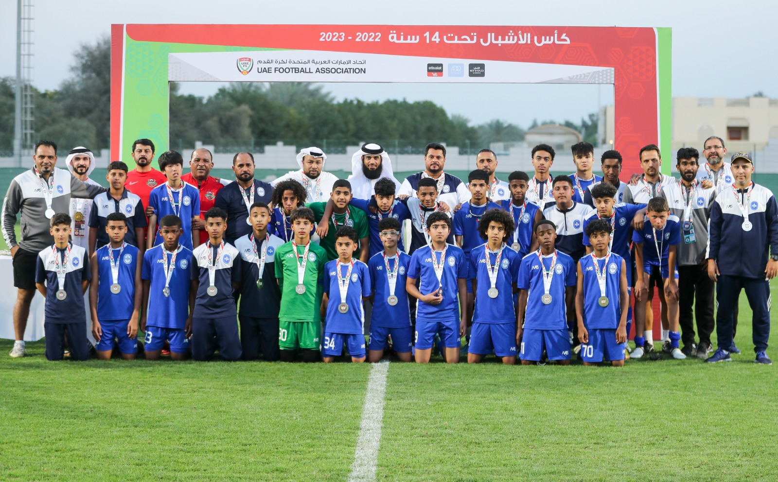 AlNasr crowned runnerup in the Under 14 cup Al Nasr Club
